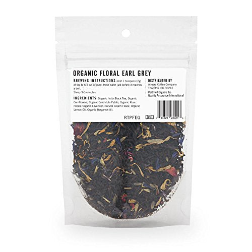 Allegro Tea, Organic Floral Earl Grey, Loose Leaf Tea, 0.75 Oz