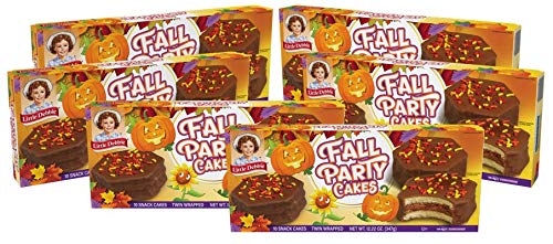 Little Debbie Fall Party Cakes, 6 Boxes, 30 Twin Wrapped Cakes, Chocolate 5 Count