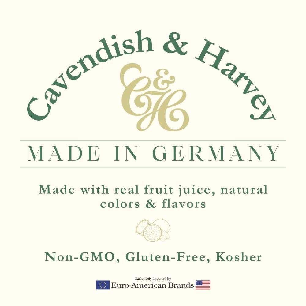 Cavendish & Harvey | Sour Cherry Hard Candy Drops | 5.3 Ounce Tin