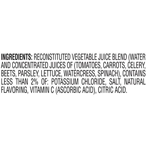 V8 Low Sodium Original 100% Vegetable Juice, 5.5 Fl Oz - 6 Count (Pack Of 4)