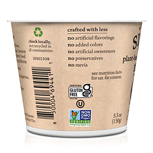 Siggis, Toasted Coconut Plant-Based Yogurt, 5.3 Ounce