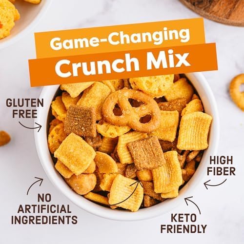 Catalina Crunch Protein Grab & Go Snack Mix with Cheese Crisps | 16g Protein, 2g Sugar per Pouch | Good Source of Fiber, Keto, G