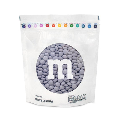 M&MS WORLD M&MS Light Purple Milk Chocolate Candy - 5lbs Resealable Purple Candy Pack for Easter, Mothers Day, Graduations, Bir