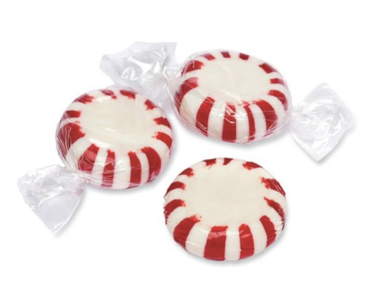 Hard Candy Confections | Peppermint (Starlight Mints) | Individually Wrapped Starlight Peppermint Candy, 2 Pack - 5.75 Oz/Bag