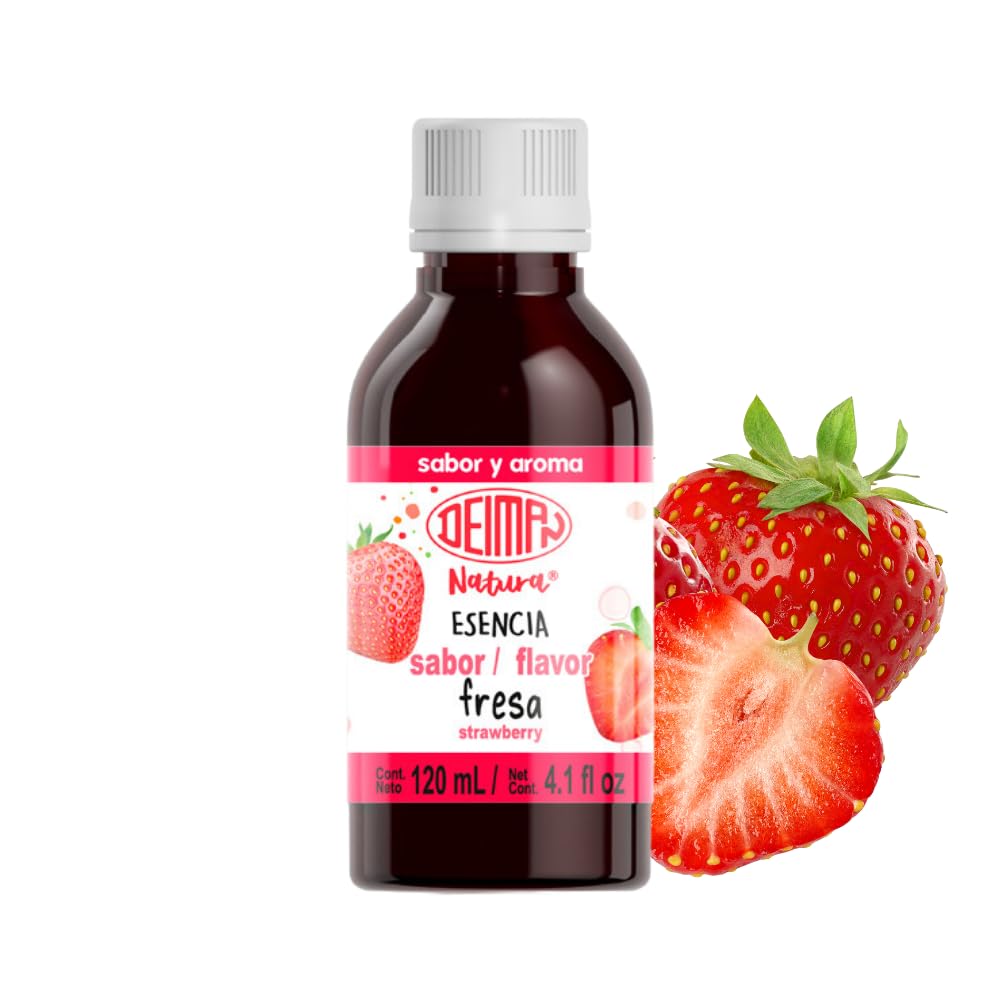 Deiman Natura Artificial Food Flavoring Strawberry Essence (4 fl oz)