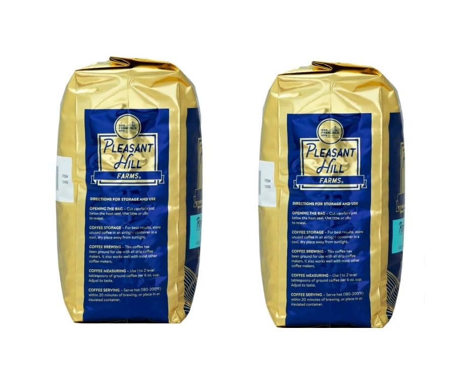 Pleasant Hill Farms Arabica Ground Coffee 5 lb  2-pack