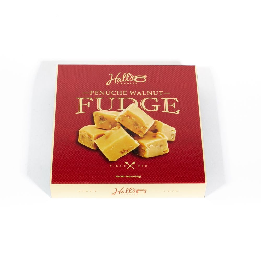 Hall'S Penuche Walnut Fudge, 1 Pound