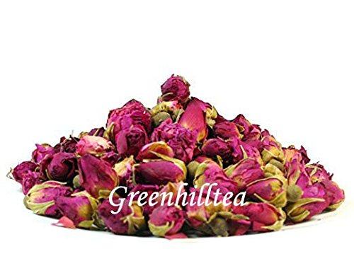 Greenhilltea Premium Dried Rose Buds Herbal Tea, Fragrant and Natural, 3 Ounce (Pack of 1)