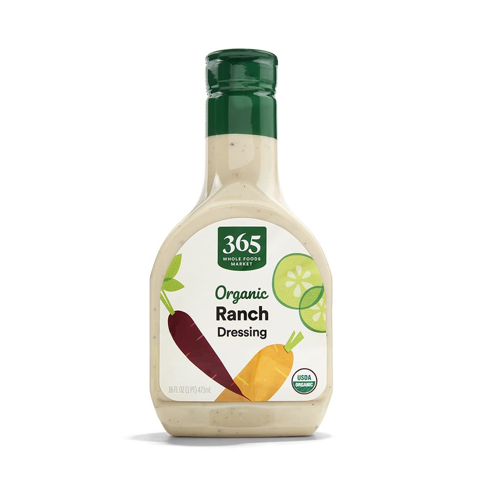 365 by Whole Foods Market Organic Ranch Dressing, 16 Fl Oz, Pack of 1