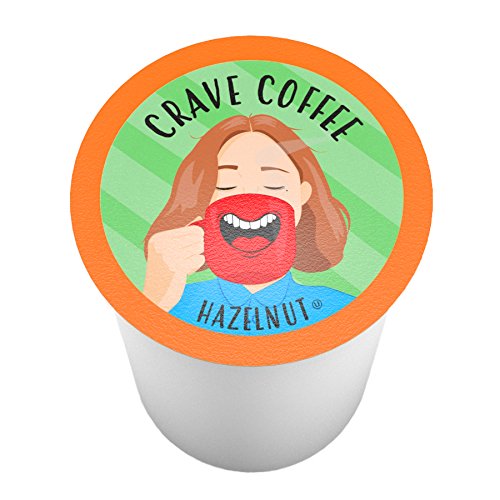 Crave Beverages Flavored Pods for 2 K-Cup malt-inspired, Hazelnut, 40 Count