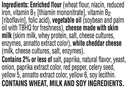 Cheez-It Gripz, Tiny Baked Snack Cheese Crackers, Original, Great for On-the-Go, 12.6oz Box (14 Count)