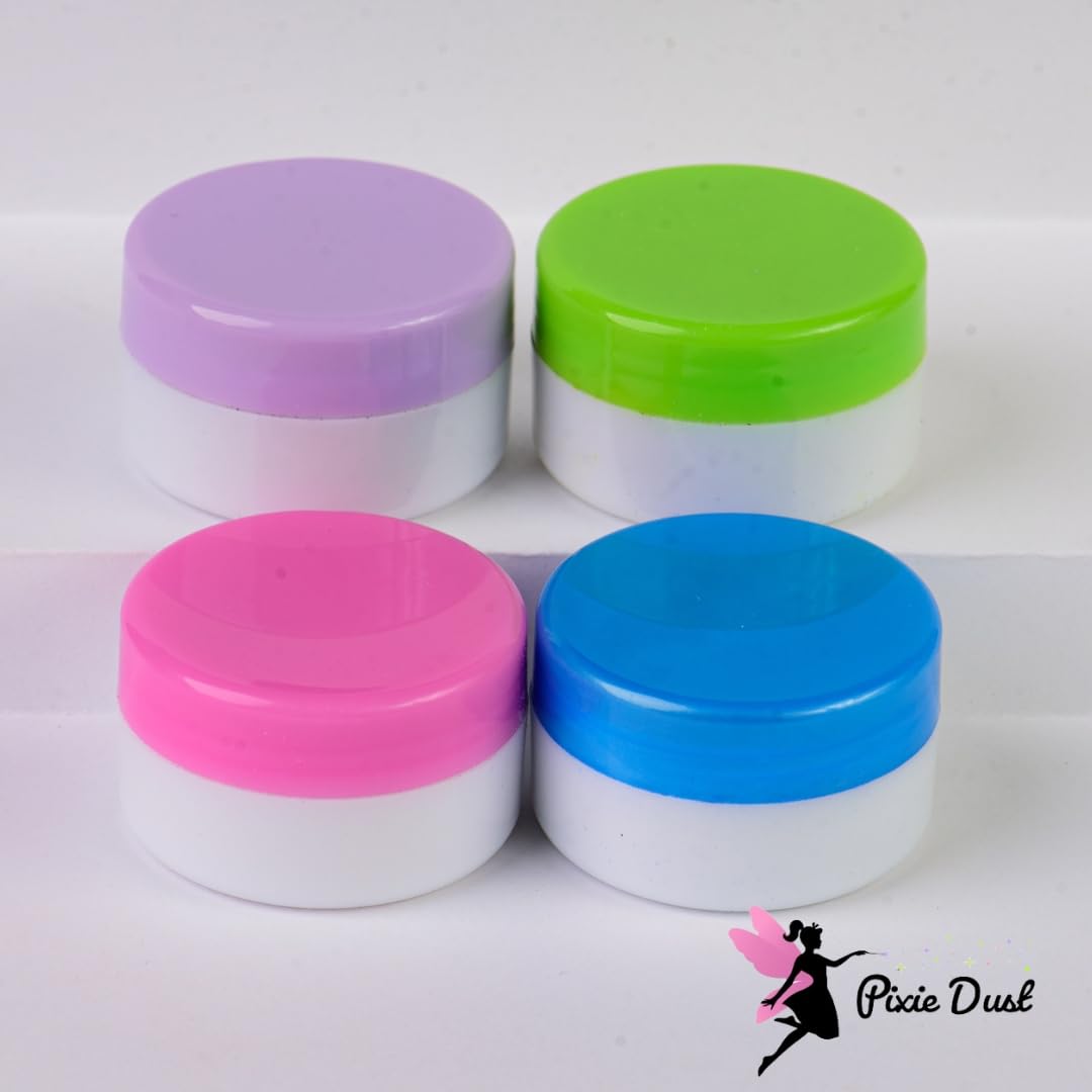 Pixie Dust All-Natural Food Coloring Powders Set - Dye-Free, Plant-Based, 0.18 oz Each - Pink, Purple, Blue, Green