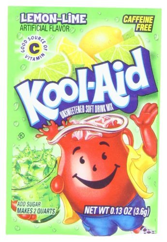 Kool Aid Lemon Lime Drink Mix 0.13 Ounce (Pack of 48)