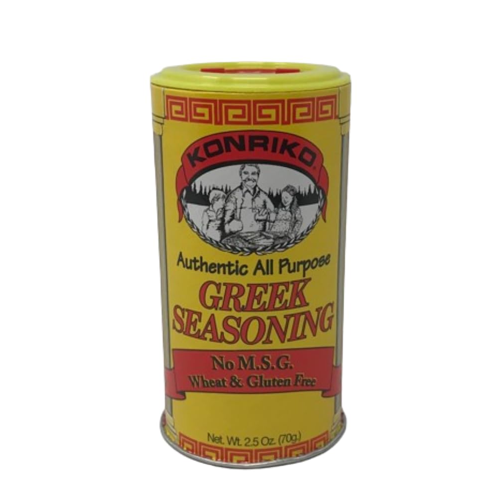 Konriko - Greek Authentic Seasoning 2.5 oz - Wheat Free - Gluten Free - No MSG
