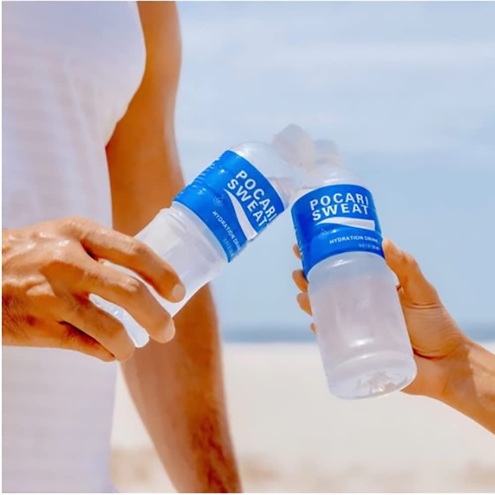 Pocari Sweat PET Bottles - Hydration Drink, Clear, 500 ml, 12 Pack