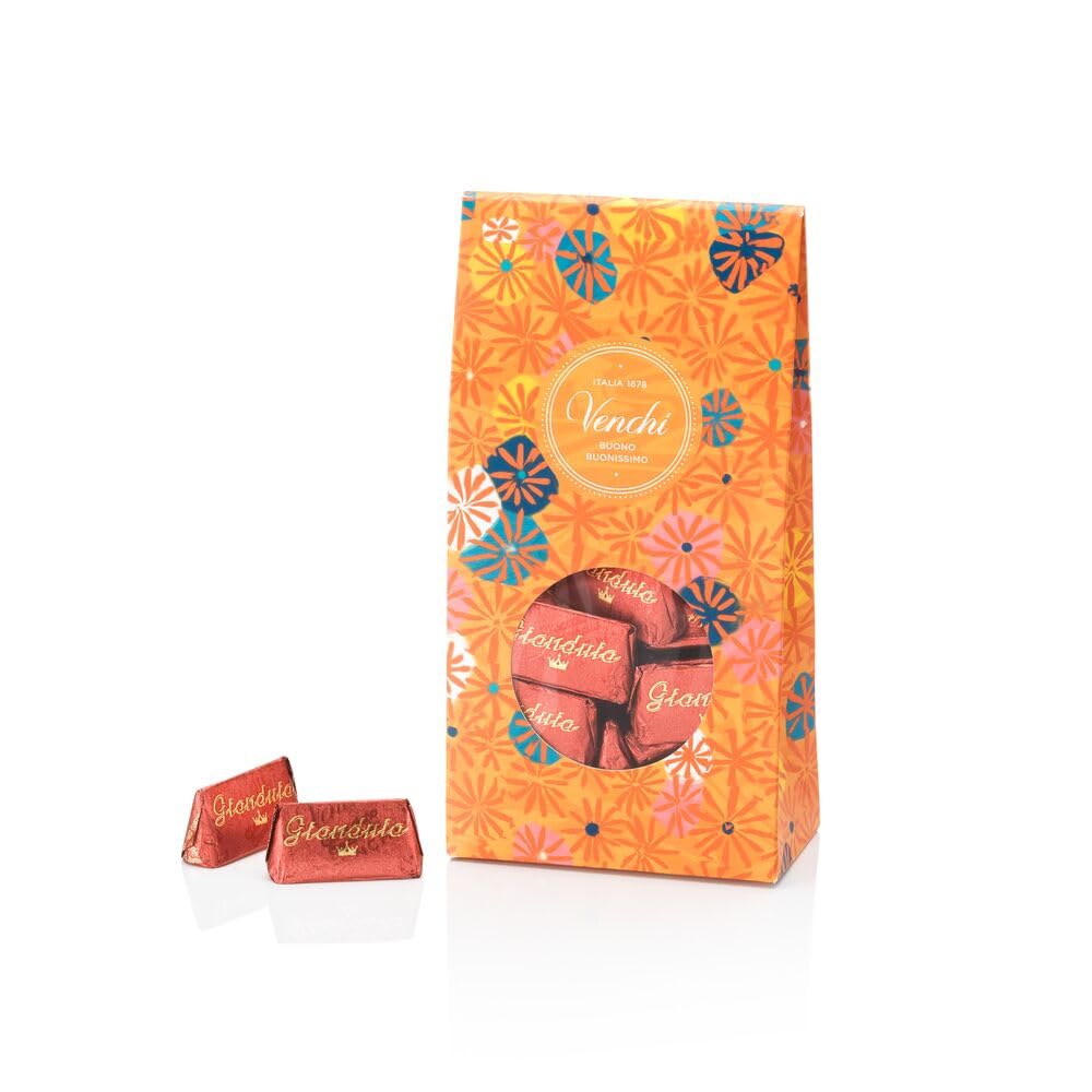 Venchi Gianduiotto Gianduia Chocolate Gift Box - 30-Piece, 10.58 oz - Premium Cocoa, Hazelnuts, Gluten Free