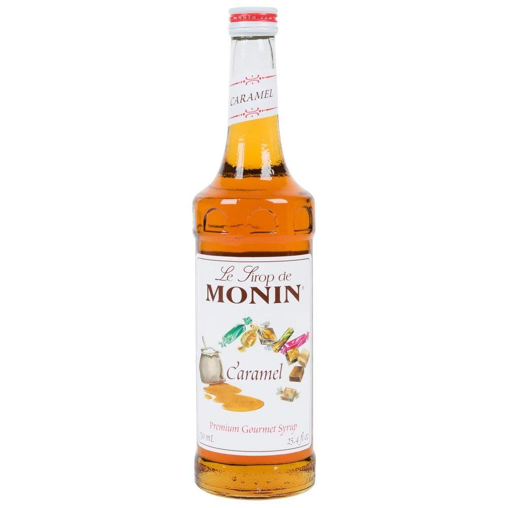 Monin - Caramel Syrup  Rich And Buttery  Great For Desserts  Coffee  And Mixed Flavors  Gluten-Free  Non-Gmo (750 Ml)