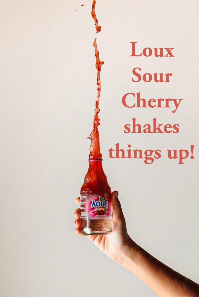 Loux | Greek Soft Drink | Sour Cherry | Pack Of 12 | 330Ml