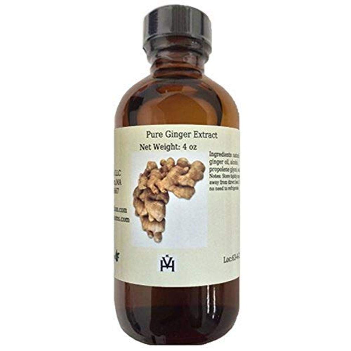OliveNation Pure Ginger Extract - 4 ounces - Rich, vibrant taste - New flavor dimension to cookies and cakes - baking-extracts-a