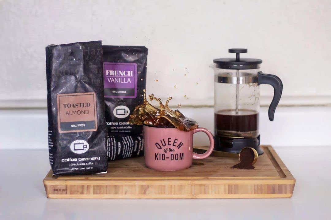Toasted Almond Flavored Coffee, Specialty Arabica Coffee, Medium Roast, 12 Ounce, Automatic Drip (Ground)