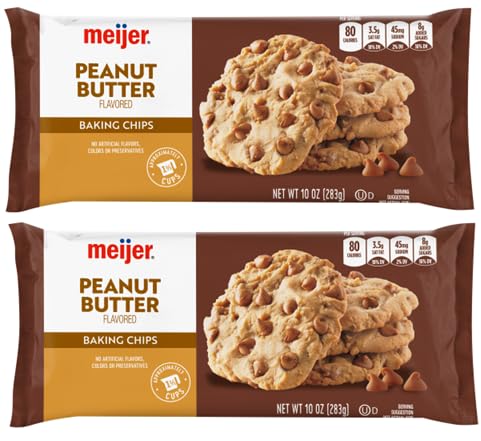 Peanut Butter Baking Chips (2 bags, 10 oz. each bag)