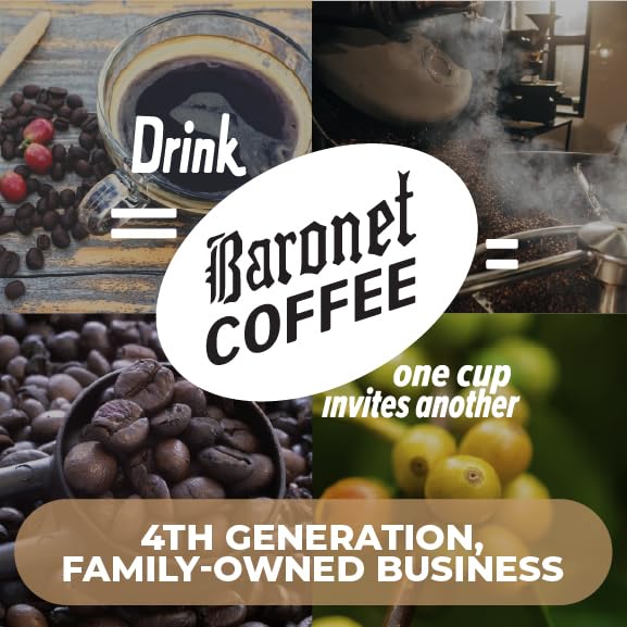 Baronet Coffee Pods Organic Fair Trade French Roast, 54 Count, Single Serve, Model 722919191593