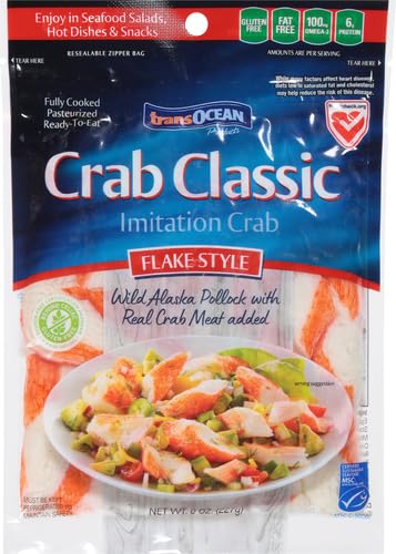 Trans-Ocean Products, Crab Classic Flake, 8 oz