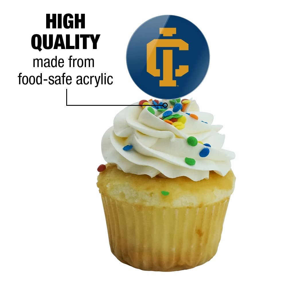 Ithaca College Secondary Logo Cupcake Picks Toppers Decoration Set Of 6