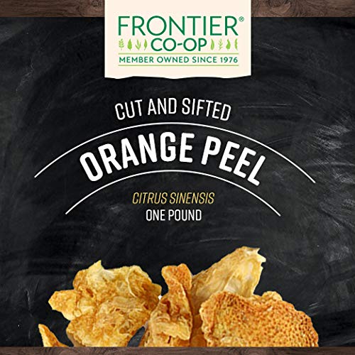 Frontier Co-op Cut and Sifted Orange Peel, 16 Ounce, Natural Flavoring