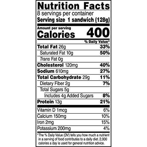 Jimmy Dean Sausage, Egg and Cheese Croissant Breakfast Sandwich, 8 Count (Frozen)