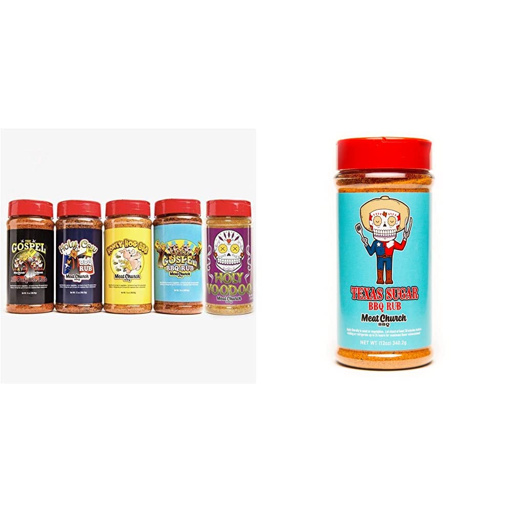 Meat Church Fab 5 Gift Box & Texas Sugar BBQ Rub 12oz