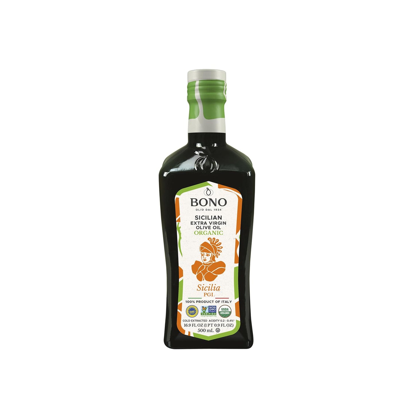Bono - Evoo Sicilia Pgi - Case of 6 - 16.9 FZ (6x16.9 FZ)