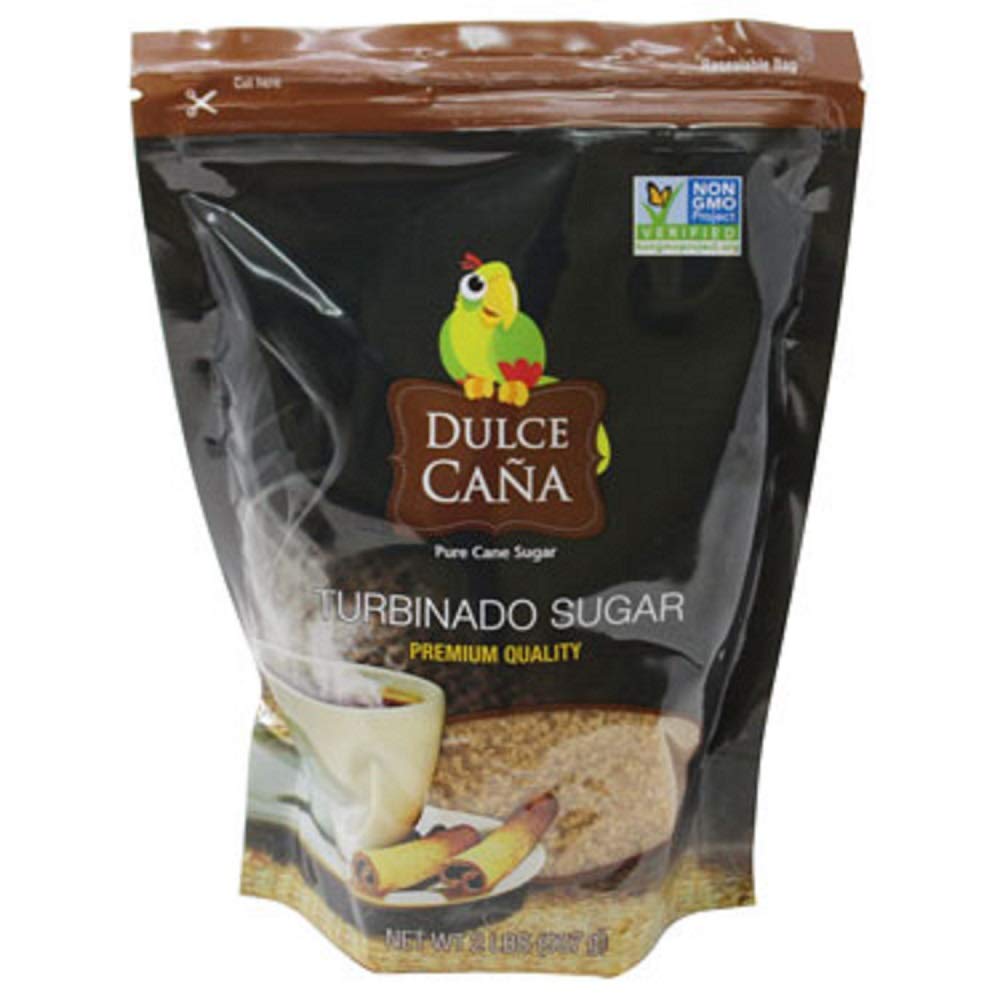 Dulce Caña Pure Cane Turbinado Sugar, Premium Quality, 32 Ounce Bag