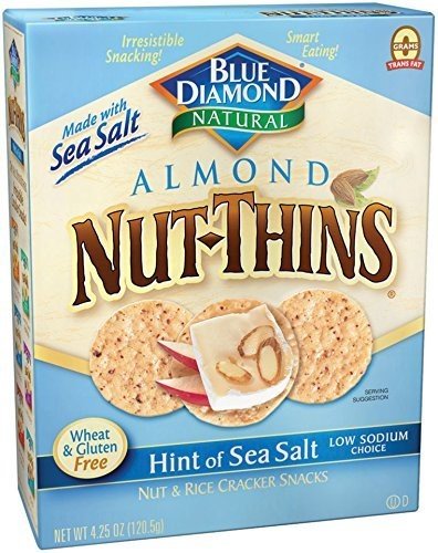 BLUE DIAMOND CRACKER NUT THIN SEA SALT, 4.25 OZ, PK- 12