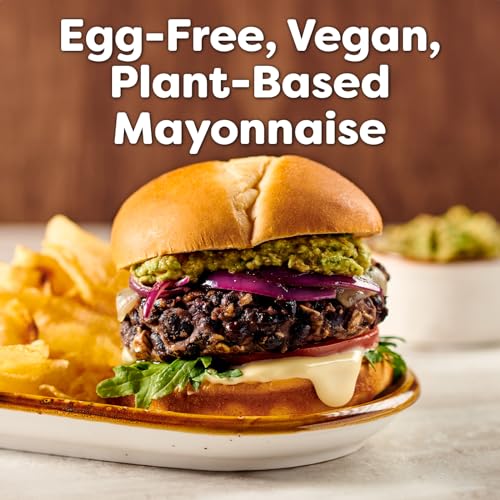 Hellmann'S Heavy Duty Vegan Mayonnaise Jar, Creamy Plant Based Mayo, Condiment For Salads And Sandwiches, Egg Free, 1 Gallon, 12
