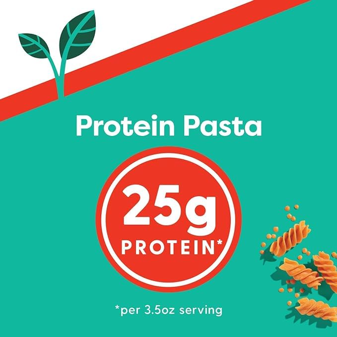 Ancient Harvest Gluten-Free Plant-Based High-Protein Vegan Pasta, Red Lentil And Quinoa Rotini, 8 Ounce Boxes (Pack Of 6)