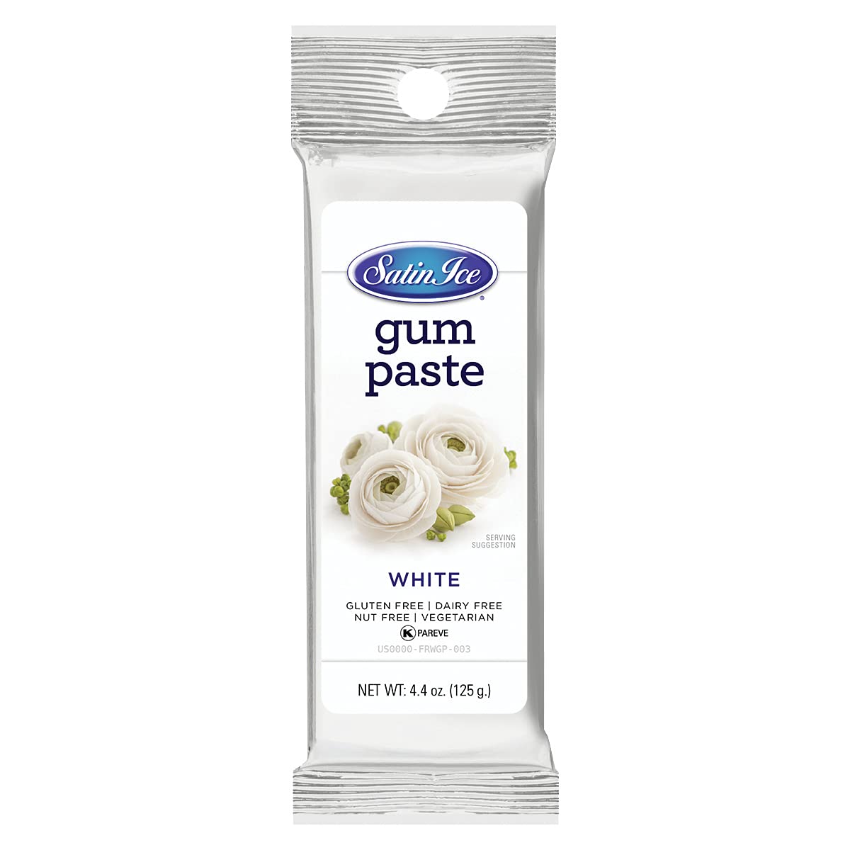 Satin Ice White Gum Paste, 4.4 Ounces