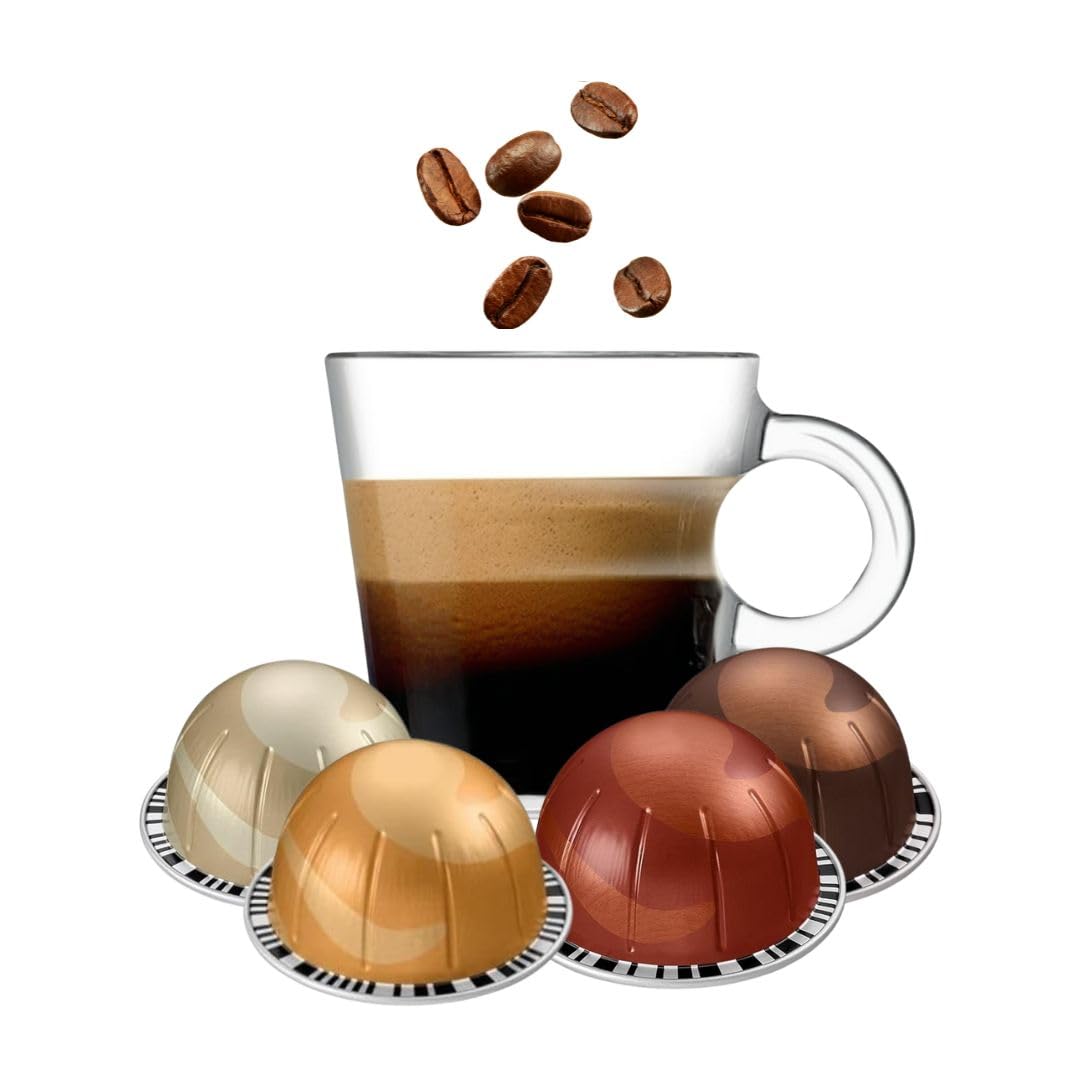 Coffee Units Assortment (40 Count  Vanilla+Carame+Hazelnut+Chocolate)