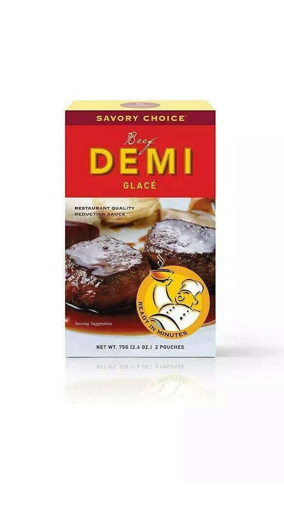 Savory Choice Beef Demi Glace Reduction Sauce Packet 75Gr (Pack Of 3)