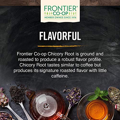 Frontier Co-op Organic Roasted Chicory Root Granules Coffee Substitute 11.99 oz Resealable Bag