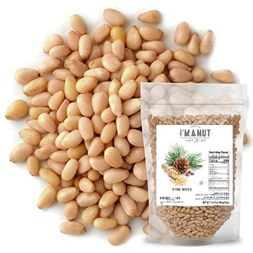 Raw Pine Nuts 16 Oz (1 Lb) | Whole And Natural | No Ppo | Batch Tested Gluten & Peanut Free | Steam Pasteurized | Great For Pest