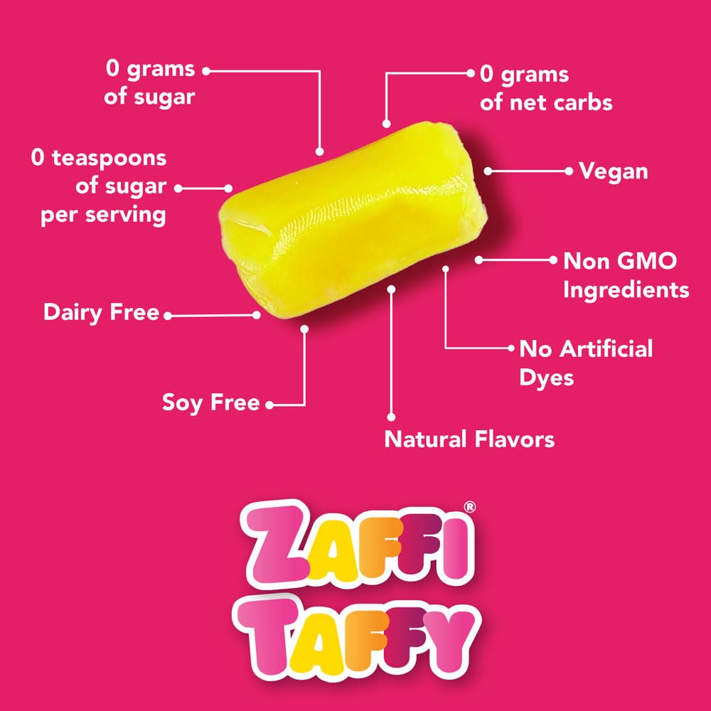 Zollipops Candy Clean Teeth Keto Sugar Free Taffy, Variety Pack, 32 Oz (Packaging May Vary)