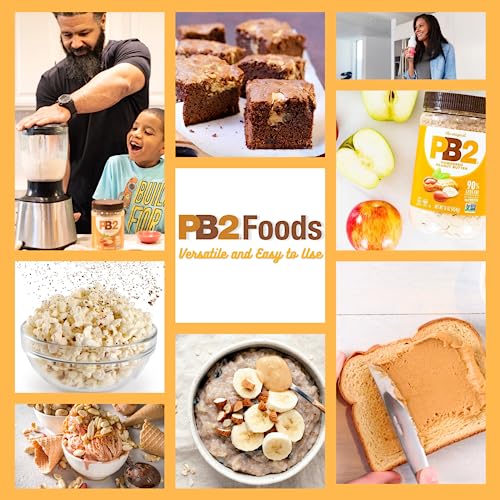 PB2 Original Powdered Peanut Butter - 6g of Protein, 90% Less Fat, Certified Gluten Free, Only 60 Calories per Serving, Perfect