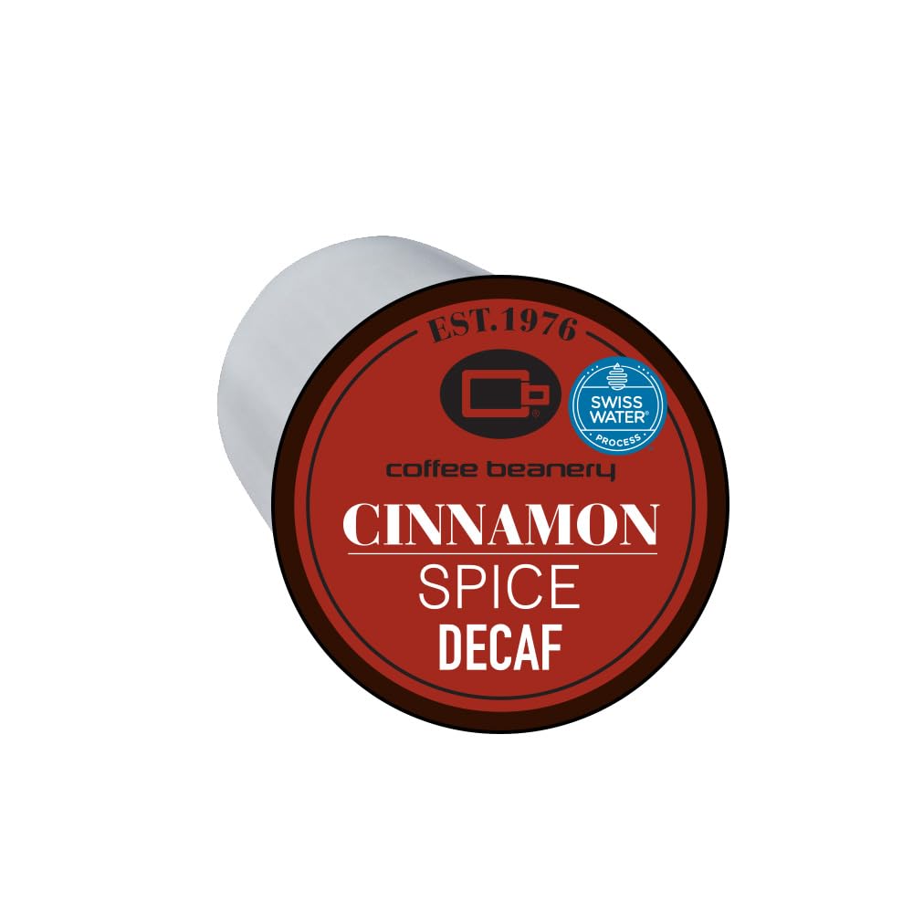 Coffee Beanery Cinnamon Spice Decaf Coffee Pods | Medium Roast | 192ct Bulk Pack