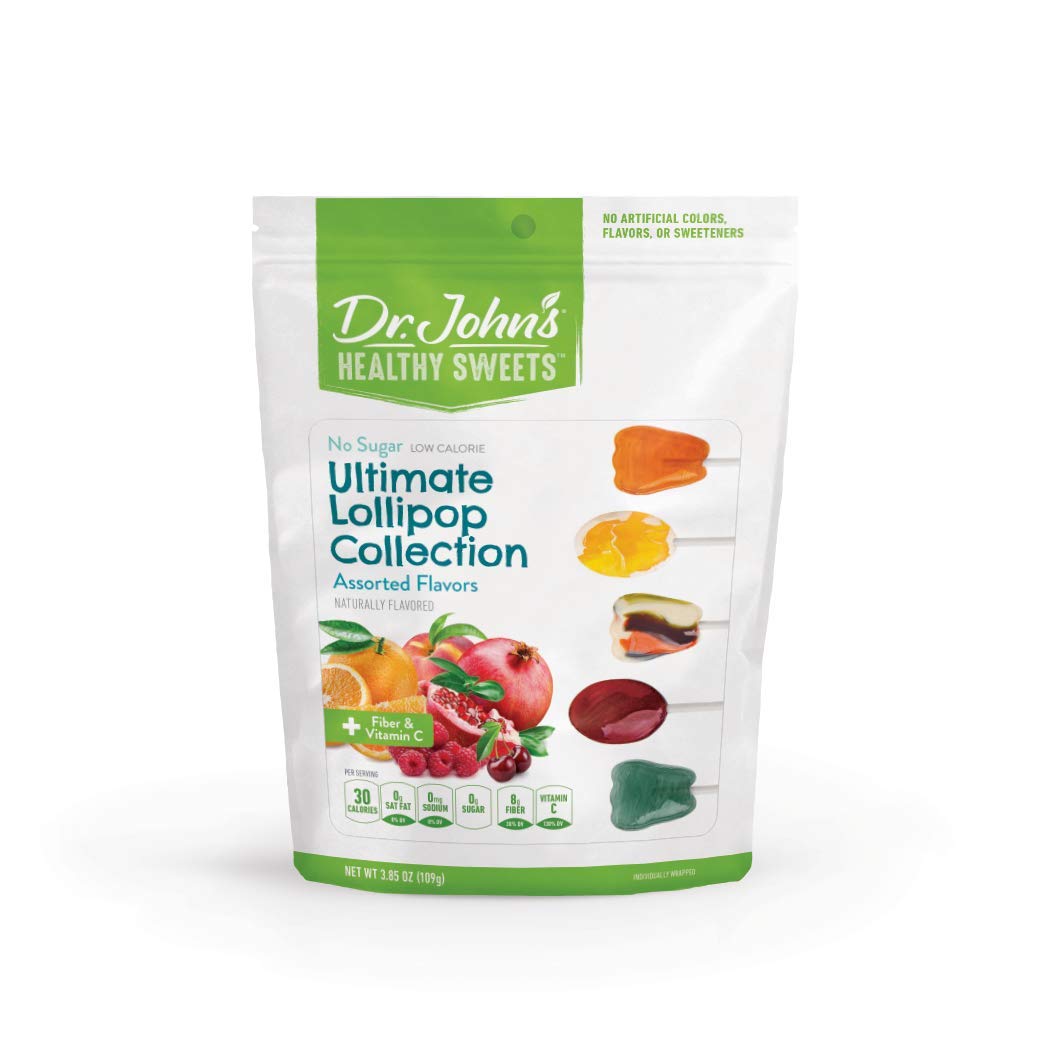Dr. Johns Healthy Sweets Sugar-Free Lollipops, Ultimate Collection, 14 Count, 3.85 OZ