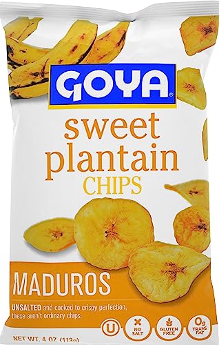 Goya Foods Sweet Plantain Chips, 4 Ounce (Pack of 12)