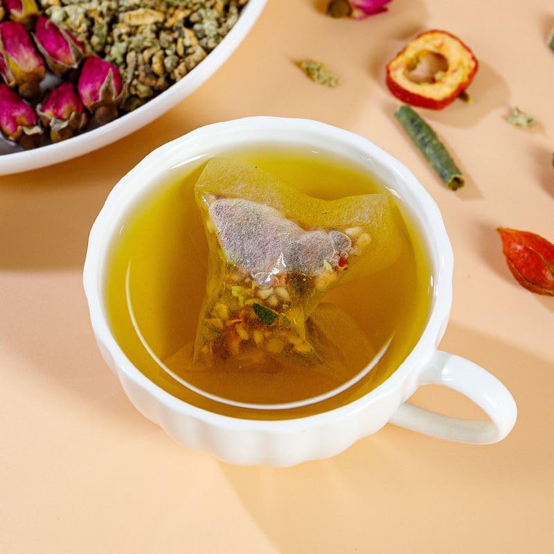 Aultink Winter Melon Lotus Leaf Tea - 10g x 20 Bags, Herbal Blend with Chrysanthemum, Natural Ingredients, 1PCS