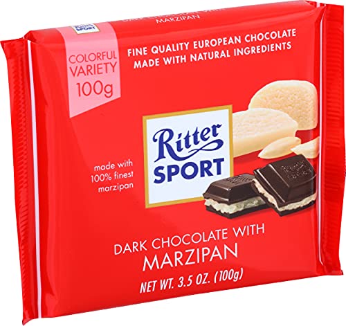 Ritter Dark Chocolate With Marzipan, 3.5 Oz