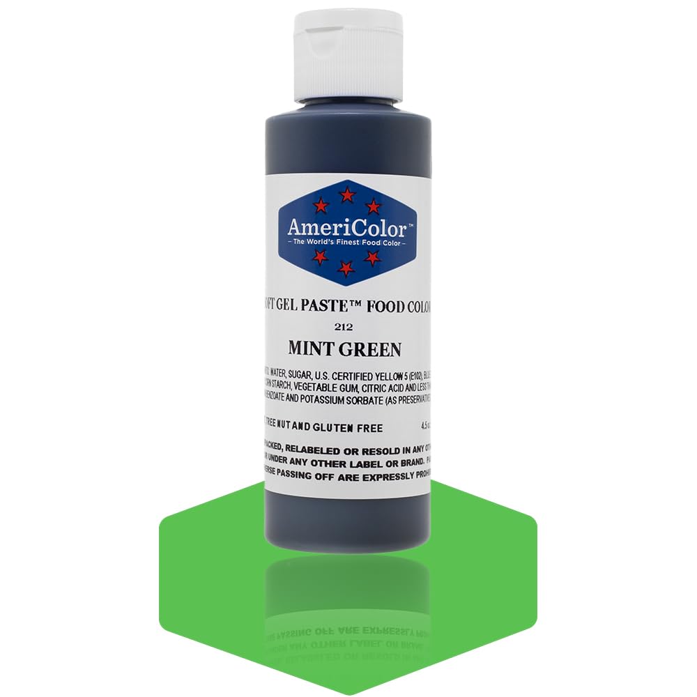 MINT GREEN SOFT GEL PASTE 4.5 OZ Cake Decorating