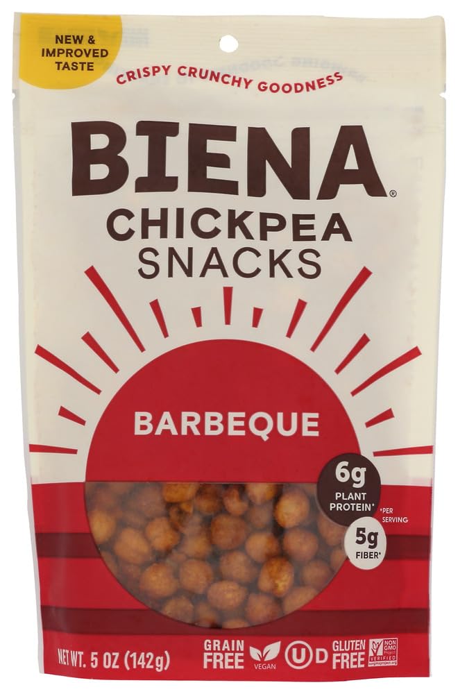 Biena Llc, Chickpea Snks, Bbq - Pack Of 8